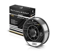 STAHLWERK FLUX hilo tubular - E71T-GS 0,8 mm, 5 kg bobina de hilo D200, bobina de hilo para mandril de 50 mm, hilo de soldar premium, hilo de relleno, hilo de soldar universal