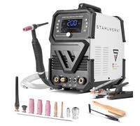 STAHLWERK Soldadora AC/DC TIG 200 Puls Pro Digital - Máquina de soldar inverter 200 A, IGBT, MMA/ARC, pulso & punto, memoria, ajustable digitalmente, para aluminio, chapa fina, DC & AC TIG