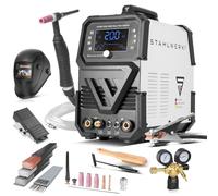 STAHLWERK Soldadora AC/DC TIG 200 Puls Pro digital - totalmente equipada - Máquina de soldar inversor 200 A, IGBT, MMA/ARC, pulso & punto, memoria, TIG DC/AC para aluminio y chapa fina