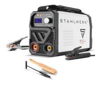 STAHLWERK Soldadora ARC 160 MD Inverter - Máquina de soldar compacta y ligera, MMA, TIG lift, 160 A, IGBT, refrigeración inteligente, protección contra sobrecalentamiento, actualizable a TIG