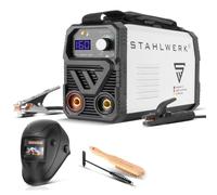 STAHLWERK Soldadora ARC 160 MD inverter - totalmente equipada - Máquina de soldar compacta y ligera, MMA, TIG lift, 160 A, refrigeración inteligente, protección contra sobrecalentamiento