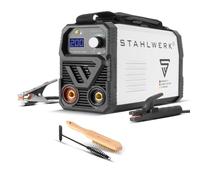 STAHLWERK Soldadora ARC 200 MD - Máquina de soldar compacta, ligera, portátil, DC MMA, E-hand, 200 A, IGBT single board, arranque en caliente, anti-stick y función TIG elevable opcional
