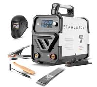 STAHLWERK Soldadora ARC-200 ST digital - totalmente equipada - Máquina de soldar MMA, manual eléctrico, inversor IGBT 200 A, doble placa, Lift-TIG, refrigeración inteligente y protección térmica