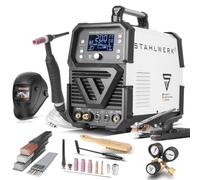 STAHLWERK Soldadora combinada 2 en 1 AC/DC TIG 200 ST - totalmente equipada - Máquina de soldar digital, TIG/MMA 200A, ignición HF, función spot, modo clean, IGBT, pantalla digital y conexión remota