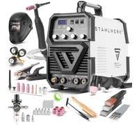 STAHLWERK Soldadora combinada 3 en 1 AC/DC TIG 200 Plasma ST IGBT - totalmente equipada - Máquina de soldar TIG/MMA hasta 200 A, plasma 50 A, acero inoxidable, cobre, aluminio, titanio