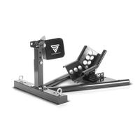 STAHLWERK Soporte de montaje para motocicleta GTM-600 ST 15-21 pulgadas | balancín para motocicleta | riel de pie | soporte de transporte | balancín de rueda | abrazadera de rueda | balancín delantero