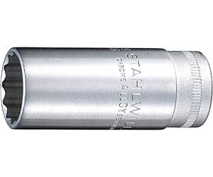 Stahlwille 46A Enchufe, 3/8 Pulgadas, 11/32 Pulgadas (12 Puntos)
