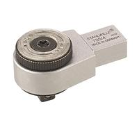STAHLWILLE 735/4 | 1/4" Llave de trinquete de dientes finos de 9 x 12 mm, para insertar en llave dinamométrica, diseño compacto, fabricado en Alemania
