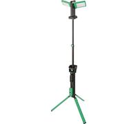 STAHLWILLE Foco de trabajo LED Duo con trípode regulable en altura, 2 focos LED SMD de 36 W (giratorios y orientables) 11.500 lm | Funcionamiento con red y batería (hasta 6 h) | con función de banco