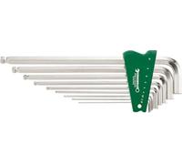 Stahlwille Juego de destornilladores angulares de cabeza esférica 10767H/9, 9 piezas, 1,5-10 mm, 96432603 (destornillador angular, llave de pluma, juego de llaves hexagonales)