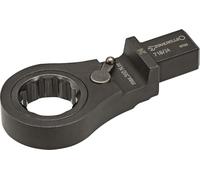 STAHLWILLE Llave combinada de carraca de 17 mm, conmutable, 72 dientes, 14 x 18 mm, para insertar en llave dinamométrica