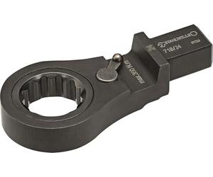 STAHLWILLE Llave combinada de carraca de 17 mm, conmutable, 72 dientes, 14 x 18 mm, para insertar en llave dinamométrica