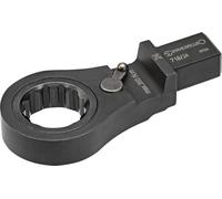 STAHLWILLE Llave combinada de carraca de 22 mm, conmutable, 72 dientes, 14 x 18 mm, para insertar en llave dinamométrica