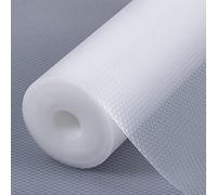 StaHom Alfombrilla para cajones, Alfombrillas no Adhesivas EVA de plástico, Rollo de Papel para Estante de cajón, frigorífico, Mesa, Mueble de Cocina, Fregadero, estantes, Punto Blanco 60x400cm