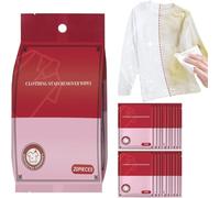 Stain Remover Wet Wipes, 2025 New Individually Packaged Clothes Stain Remover Wipes, Clothing Stain Removal Wet Wipes, Emergency Stain R-emover for Suitable for On Clothes, Shoes, And Bed Sheets (1)
