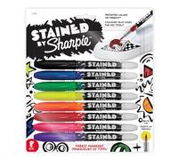 Stained By Sharpie Fabric Markers 8/Pkg