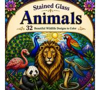 Stained Glass Animals: 32 Beautiful Wildlife Designs to Color (Banberry)