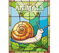 Stained Glass Animals Coloring Book: Beautiful Animal Designs in Stained Glass Style for Adults