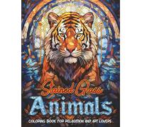 Stained Glass Animals: Coloring book for relaxation and Art Lovers
