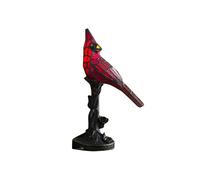 Stained Glass Bird Lamp Style Table Lamps for Home Desk Bedroom Nightstand Star Lights (Red, One Size)