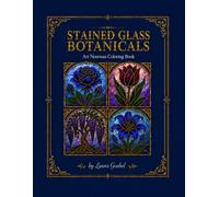 Stained Glass Botanicals: Art Nouveau Coloring Book