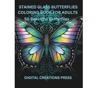 Stained Glass Butterflies Coloring Book For Adults