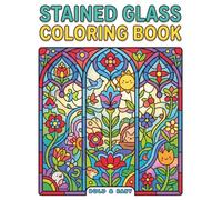 Stained Glass Coloring Book for Adults: Bold and Easy Mindful Designs: Relaxing Animals, Beautiful Landscapes, and Floral Patterns for Stress Relief (MeeTHan Sky Collection)
