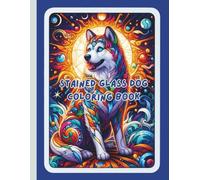 Stained Glass Dog Coloring Book