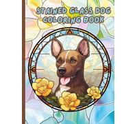 Stained Glass Dog Coloring Book