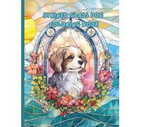 Stained Glass Dog Coloring Book