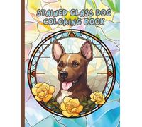 Stained Glass Dog Coloring Book