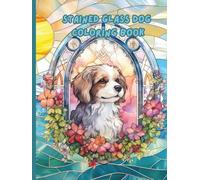 Stained Glass Dog Coloring Book
