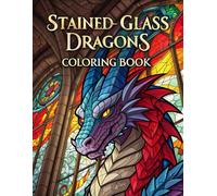 Stained-Glass Dragons coloring book 4