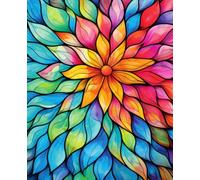 Stained Glass Flower Notebook