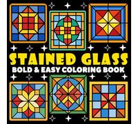 Stained Glass Mandalas Coloring Book | Bold and Easy Coloring Book: 70 Pages - 8.5" x 8.5" - For Comfy Patterns Lovers (Bold & Easy Coloring Book Series)