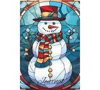 Stained Glass Snowman Christmas Journal