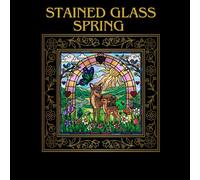 Stained Glass Spring: Stained Glass Spring coloring book for Adults and teens : Stress relieving, relaxing and calming coloring book.