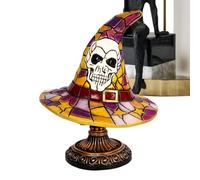 Stained Glass Style Halloween Pumpkin Table Lamp - Vintage '-Lantern
