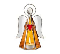 Stained Table Centerpiece, Tea Light Holders, 5.9x3.9 Inch Base with Radiant Panels, High-Clarity Acrylic Hardware, Celestial Profile with Artistic Style, Decorative Accessory for Home Living Room