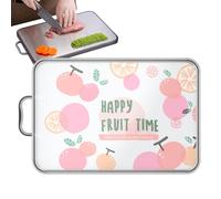 Stainless Cutting Board, Metal Chopping, Double-Sided Kitchen Tool, Secure Chopping Solution, Rustproof Easy-Clean Finish, Ideal for Slicing Salad, Fruit, Meat, 17.6x11.22x0.59 inches