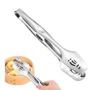 Stainless Kitchen Tongs - Barbecue Food Tweezer, Grill Serving Tool | Professional Chef Plating Accessory High Temperature Control Instrument, Narrow Jaw Cooking Grabber Fine Edge Handling Implement f