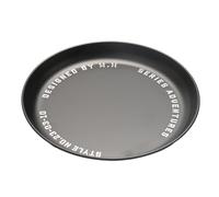 Stainless Plates, Dinner Plates, Rust Proof Non Stick Compact Lightweight Portable Comfortable Reusable Easy Clean, Dinnerware Set for Kitchen Dining Family Present, 6.89x0.67Inches, Black, Dark Green