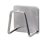 Stainless Sponge Holder No Drilling Caddy For Sponges And Cloths Rack For Kitchen Organization Rieles de cocina Acero Inoxidable Pegado (A, Talla única)