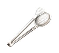 Stainless Steel 2 in 1 Skimmer Slotted Spoon - Cooking Strainer Ladle