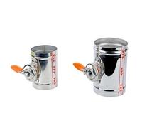 Stainless Steel 201 Manual Damper Valve 4/5/6/8 inch Air Duct Vent 63/76/80/100/125/150/200 mm(OD 80mm)