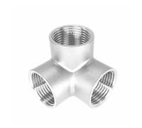 Stainless Steel 304 1/2" 3/4" 1" Female Thread Pipe Fitting 3 way Equal Cross Connector(1")