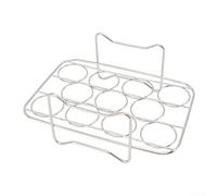 Stainless Steel Air Fryer Rack 20cm Steam Bake | Steam, bake, boil eggs; 20x13.5x8cm size; fits most ; even heat flow; stainless build