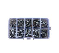 Stainless Steel Allen Button Dome Socket Head Screws and Bolts Kit, 4-40 and 1/4"-20 Thread Assortment for Assembly and Repair(2 Set)