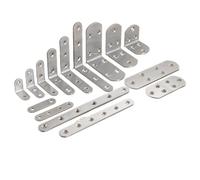 Stainless Steel Angle Codes, 90-degree Right-angle Brackets, One-line Fixed Plate Layer Plate Support Angle Codes(A20150 A3845)