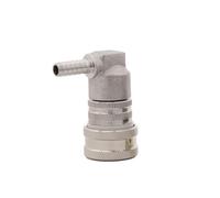 Stainless Steel Ball Lock Disconnect Connector Gas/Liquid 1/4"Barb & 1/4"MFL(Gas Barb)